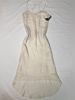 Element Ivory Embroidered High-Low Sundress
